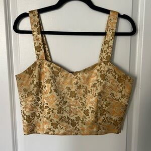 Yellow Qipao Tank Top